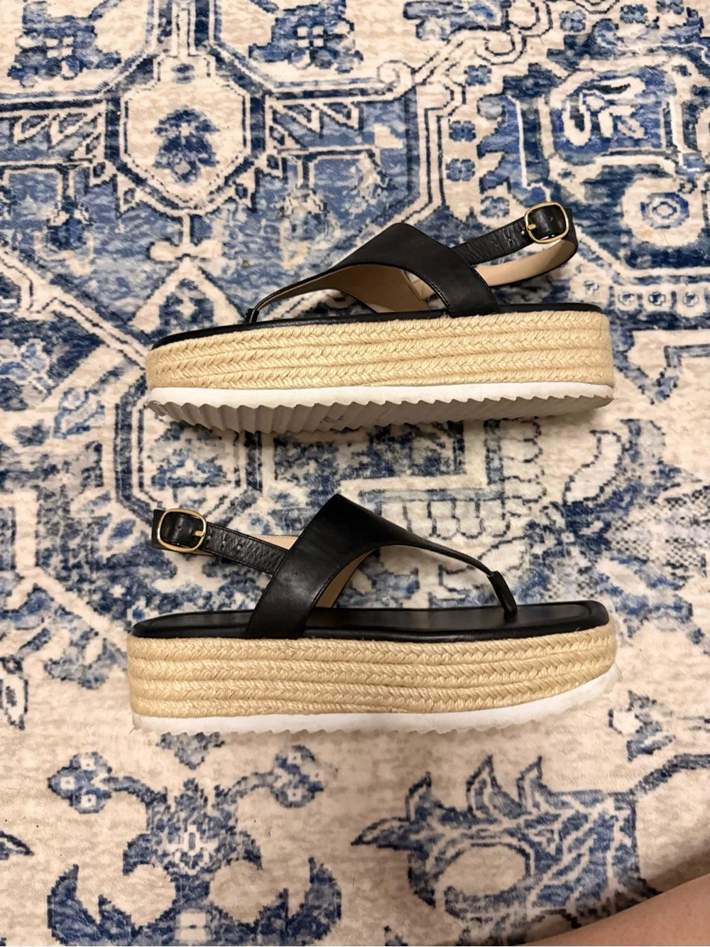 Stuart Weitzman strap vamp